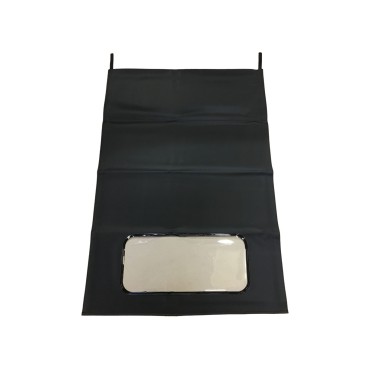 TELO CAPOTE NERO CON LUNOTTO TRASPARENTE AUTOBIANCHI BIANCHINA TRASFORMABILE