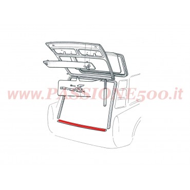 GUARNIZIONE DI BASE PORTELLONE POSTERIORE AUTOBIANCHI BIANCHINA PANORAMICA
