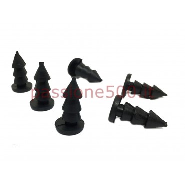 KIT OF 6 RUBBER FIXING PIN FOR FRONT BONNET GASKET FIAT 500
