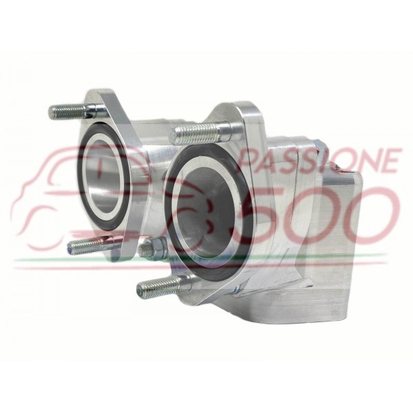 COLLETTORE IN ALLUMINIO FIAT 500 / 126 CON TESTA MOTORE FIAT PANDA PER CARBURATORE DOPPIO CORPO DA 40 ALFA ROMEO