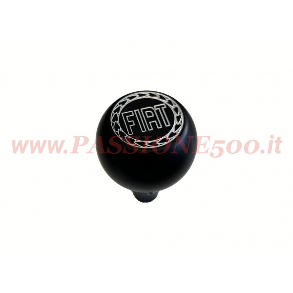 POMELLO LEVA CAMBIO IN METALLO NERO CON LOGO FIAT - FIAT 500 