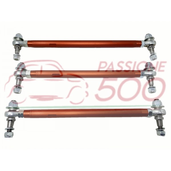 KIT TIRANTERIA TESTINE STERZO SU UNIBALL - ALTA QUALITA' - FIAT 500 D (da telaio 575439) F L R GIARD / 126