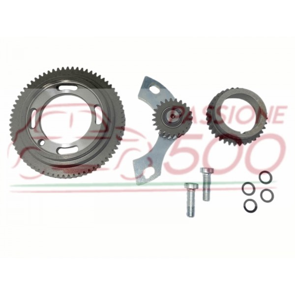 KIT DISTRIBUZIONE AD INGRANAGGI IN CASCATA CON TENDITORE FIAT 500 / 126 - MADE IN ITALY