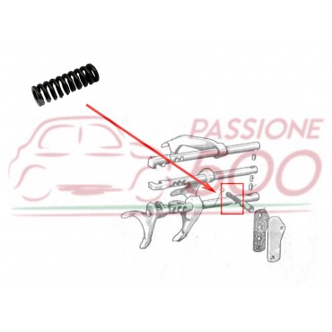 MOLLA PER SCATTO POSIZIONE FORCELLE SELETTRICI CAMBIO FIAT 500 D F L R 