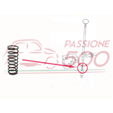 MOLLA INFERIORE ASTA LEVA A MANO COMANDO CAMBIO FIAT 500 N D F L GIARD