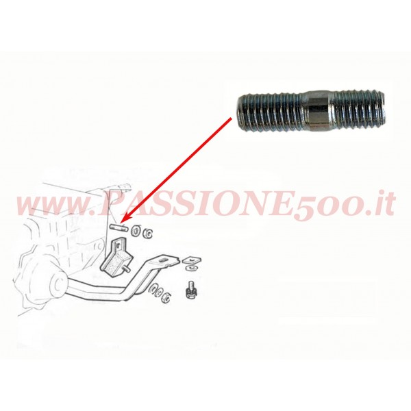 THREADED STUD FOR GEARBOX CROSS RAIL FIXING FIAT 500