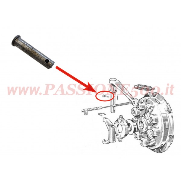 SPINA DI FISSAGGIO FORCELLA DISINNESTO FRIZIONE FIAT 500 N D