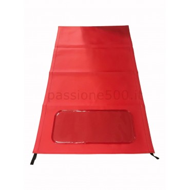 RED FOLDING TOP COVER FIAT 500 N D