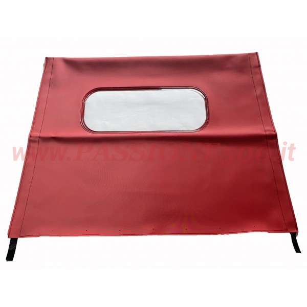 RED FOLDING TOP COVER WITH WINDOW FIAT 500 F L R