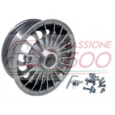 KIT 4 CERCHI IN LEGA SPORTIVI TIPO GRIFO SUPERLOOK FIAT 500 - 4,5 x 12 ''