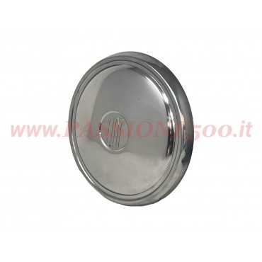 COPPA RUOTA CON LOGO FIAT IN ACCIAIO INOX FIAT 500 GIARDINIERA F