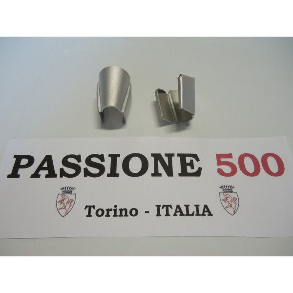 COUPLE OF ALUMINIUM COVERS FOR VENT WINDOW FRAME FIAT 500 N 