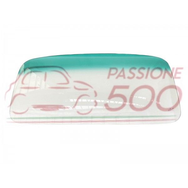 CRISTALLO PARABREZZA CON FASCIA VERDE E SFONDO CHIARO FIAT 500 F L R GIARD