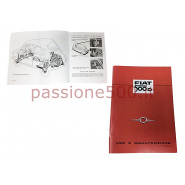 LIBRETTO USO E MANUTENZIONE FIAT 500 D (copia)