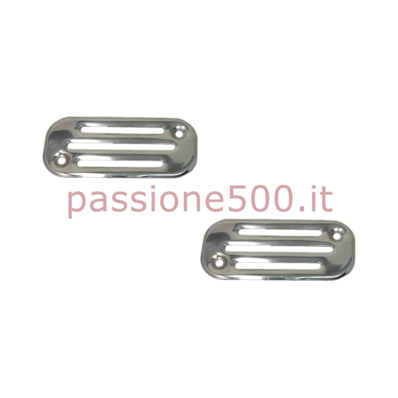 PAIR OF ALUMINIUM COVER FOR FRONT PANEL GRILL