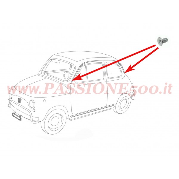 VITE FISSAGGIO PROFILO GOCCIOLATOIO FIAT 500 