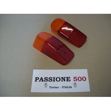 COUPLE OF REAR LENS FOR TAIL LAMPS FIAT 500 N D
