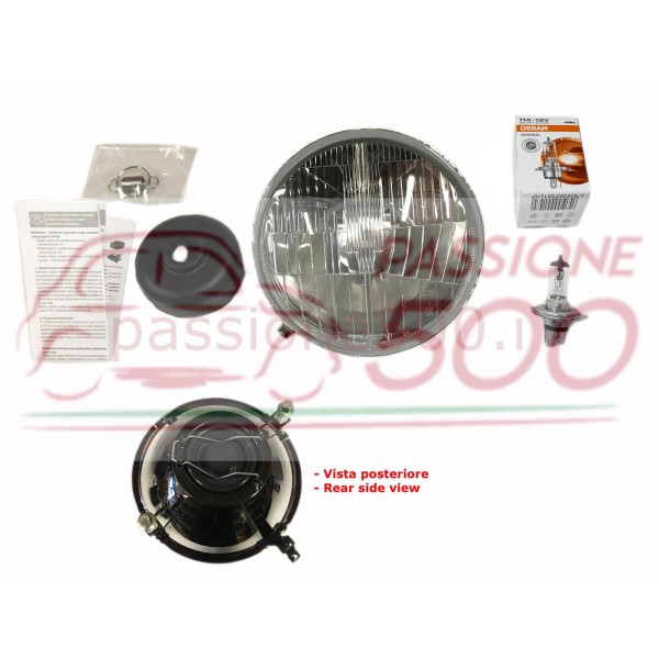 PROIETTORE ANTERIORE ALTA QUALITA' CON LAMPADA ALOGENA H4 FIAT 500 F L R GIARD