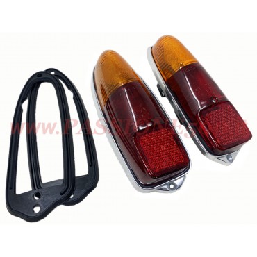 COUPLE OF COMPLETE REAR TAIL LAMPS FIAT 500 GIARDINIERA