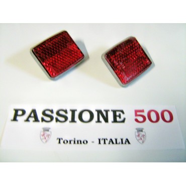 COUPLE OF REFLECTOR FOR TAIL LAMPS FIAT 500 N D GIARD