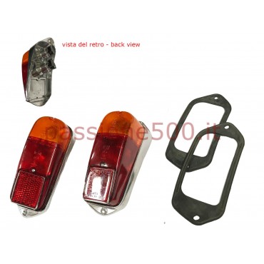 COUPLE OF COMPLETE REAR TAIL LAMPS FIAT 500 N D