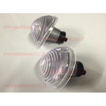 COUPLE OF COMPLETE FRONT LAMPS FIAT 500 F until 1968