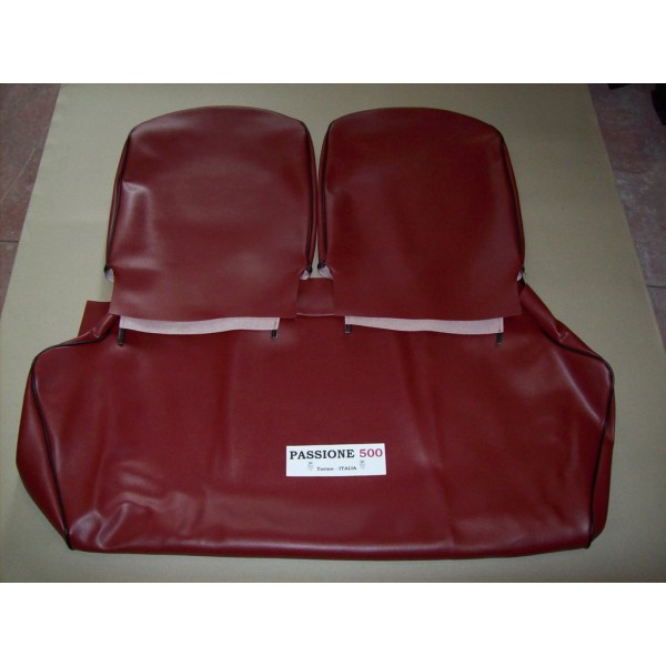 COMPLETE DARK-RED SEAT COVERS FIAT 500 R