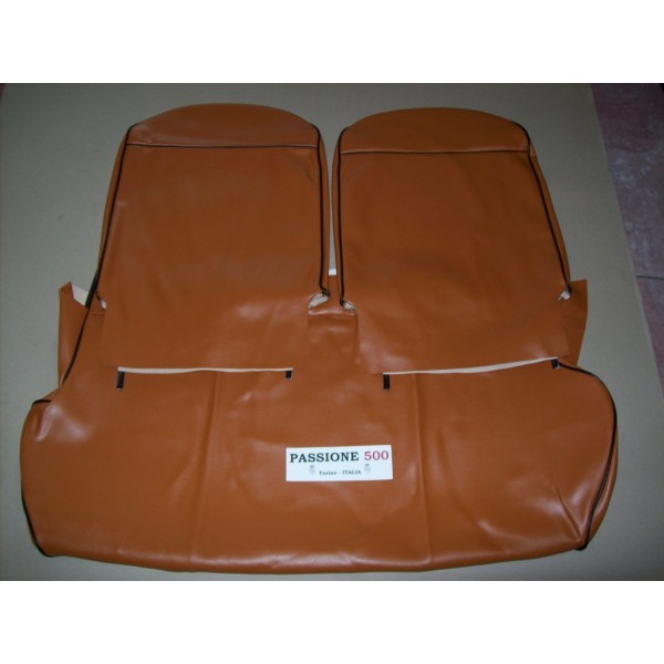 COMPLETE BROWN SEAT COVERS FIAT 500 F to 1968