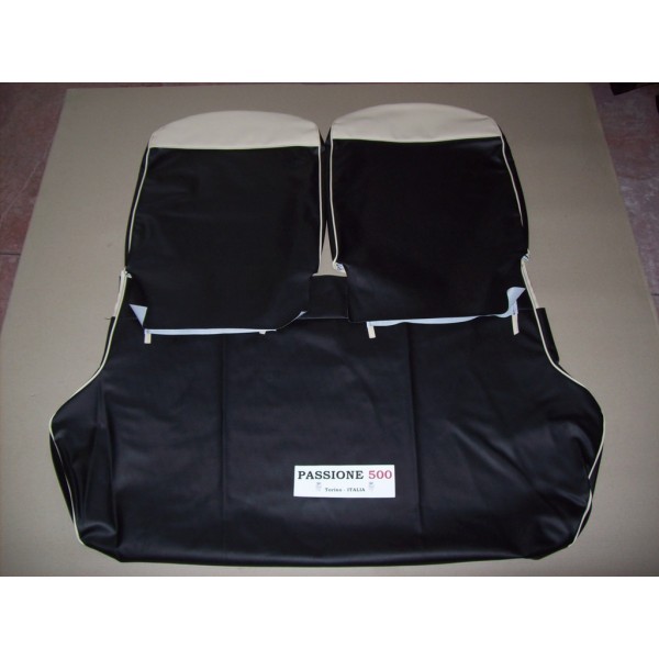 COMPLETE BLACK SEAT COVERS FIAT 500 F until 1968