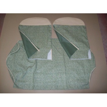 COMPLETE GREEN SEAT COVERS FIAT 500 D to 1963