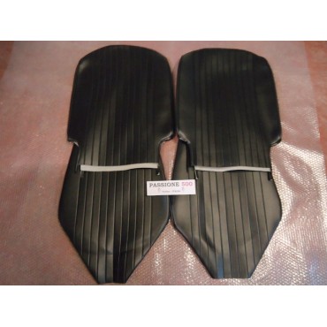 FRONT BLACK SEAT COVERS FIAT 500 L