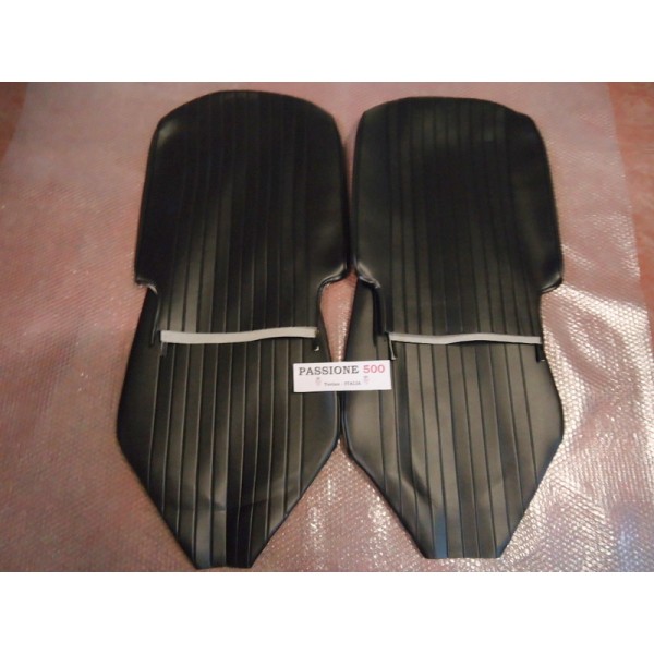 FRONT BLACK SEAT COVERS FIAT 500 L