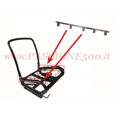 PIASTRA RIPARAZIONE FISSAGGIO MOLLE IN FERRO SEDILE ANTERIORE FIAT 500 F L R