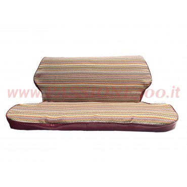 FODERE COPRISEDILI POSTERIORI - IN TESSUTO CON FIANCHI BORDEAUX - FIAT 500 F L