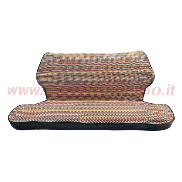FODERE COPRISEDILI POSTERIORI - IN TESSUTO CON FIANCHI NERI - FIAT 500 F L