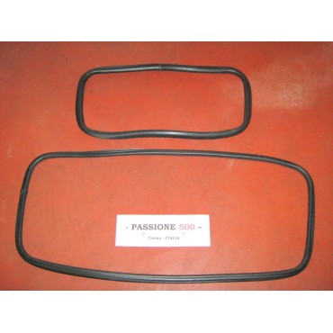 KIT OF FRONT AND REAR WINDSHIELD GASKET FOR FIAT 500 F R 