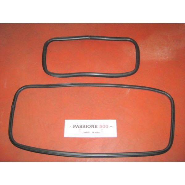 KIT OF FRONT AND REAR WINDSHIELD GASKET FOR FIAT 500 L