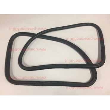 PAIR OF SHAPED REAR RIGHT AND LEFT WINDOW RUBBER MOULDING FIAT 500 N D F L R