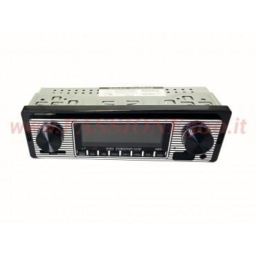 AUTORADIO FM / MP3 STILE VINTAGE CON BLUETOOTH FIAT 500 