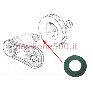 GUARNIZIONE DISTANZIALE COMANDO DINAMO / ALTERNATORE FIAT 500 126