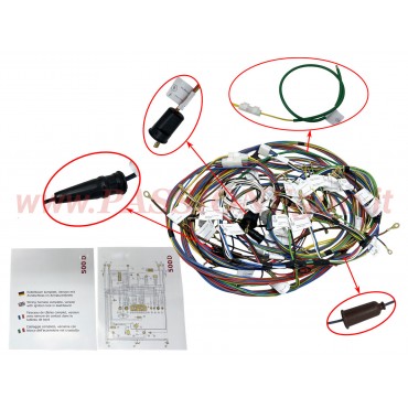 CABLAGGIO ELETTRICO QUALITA' PREMIUM ASI - FIAT 500 D da telaio nr. 449269