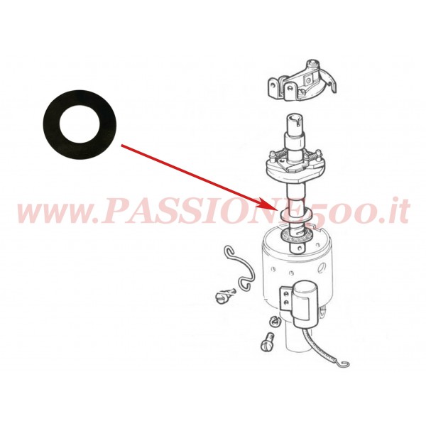 RONDELLA METALLICA DI RASAMENTO ALBERO SPINTEROGENO FIAT 500 N D F L R