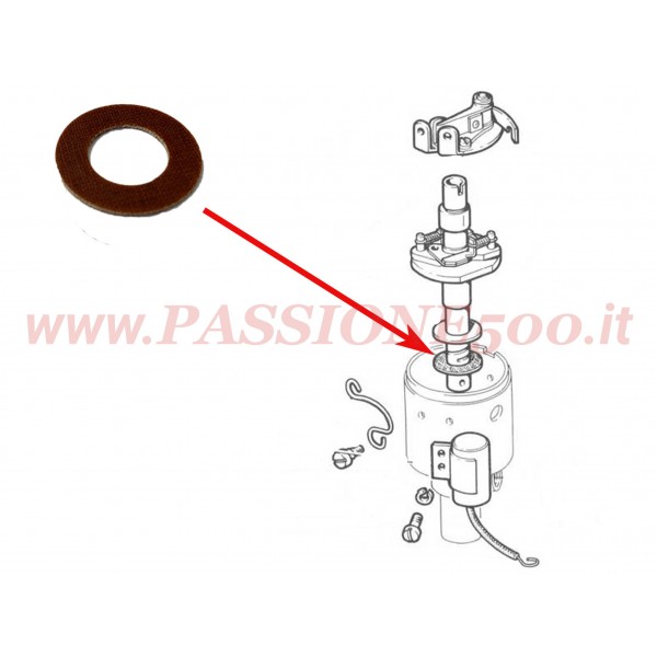 RONDELLA IN BACHELITE ALBERO SPINTEROGENO FIAT 500 N D F L