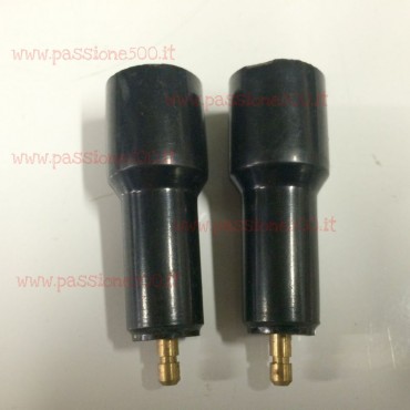 COUPLE OF BAKELITE SPARK PLUG EXTENSION FIAT 500 - spark plug cable 5 mm