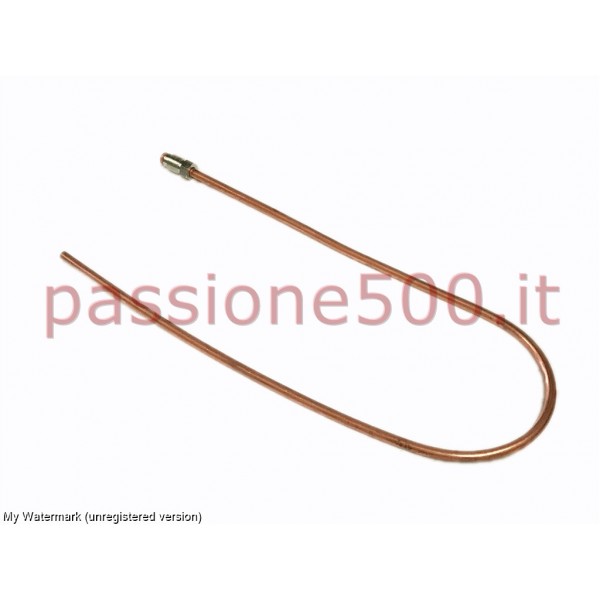 COPPER BRAKE PIPE BETWEEN BRAKE OIL TANK AND MASTER CYLINDER FIAT 500 D (to chassis 244293)