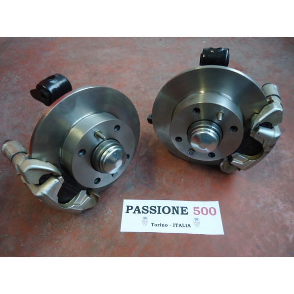 COUPLE OF FRONT BRAKE DISC KIT  - HIGH QUALITY / WITH RETURN OF THE USED STEERING KNUCKLE - FIAT 500 N D F L R