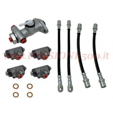 KIT IMPIANTO FRENI / Ricambi Idraulica / FIAT 500 F  (da telaio 1799302) - L