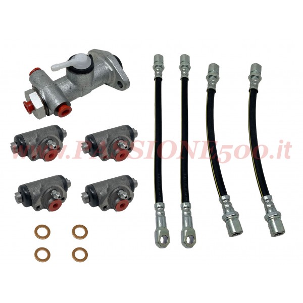 KIT IMPIANTO FRENI / Ricambi Idraulica / FIAT 500 F  (da telaio 1799302) - L