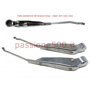 COPPIA BRACCI TERGICRISTALLI IN ACCIAIO INOX FIAT 500 VIGNALE GAMINE