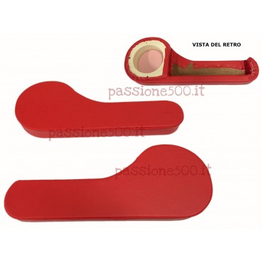 COPPIA TASCHE PREDISPOSTE PER CONTENIMENTO CASSE STEREO IN SCAY ROSSO FIAT 500 F R